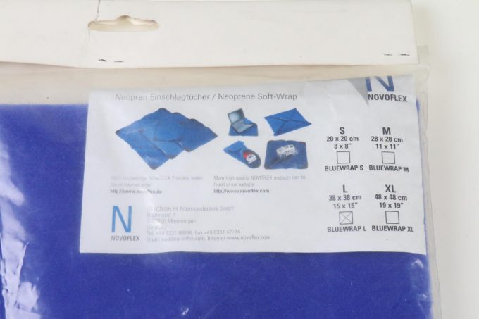 Novoflex BLUEWRAP L / Neopren Einschlagtücher
