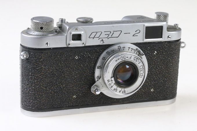 FED 2 (PE0355) Sucherkamera mit 50mm f/3,5 Pre-series - #001502