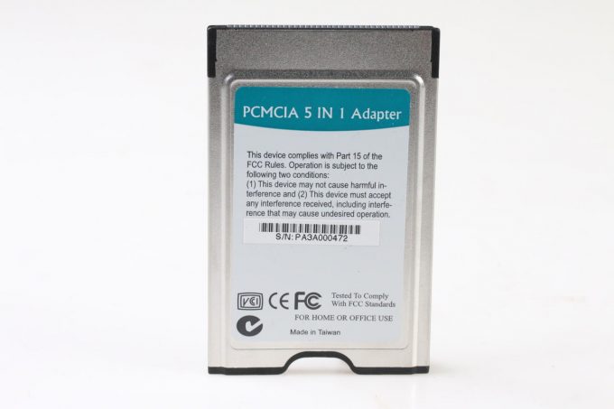 PCMCIA 5 in 1 Adapter