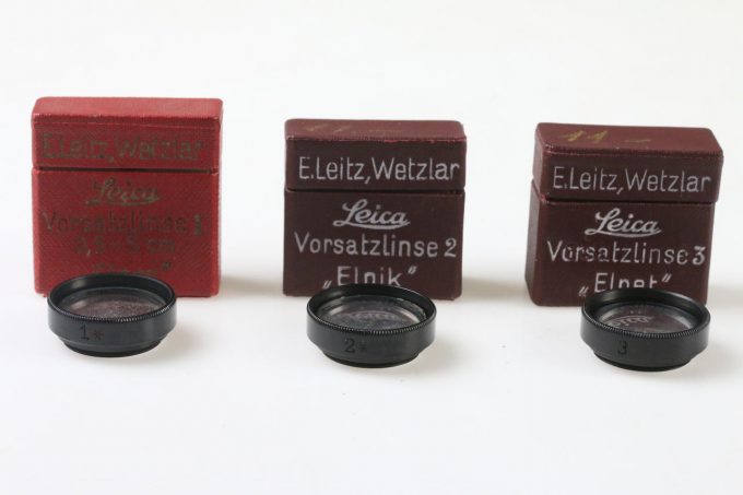 Leica Vorsatzlinsen Set ELPRO 1, ELPIK 2 und ELPET 3 / 19mm