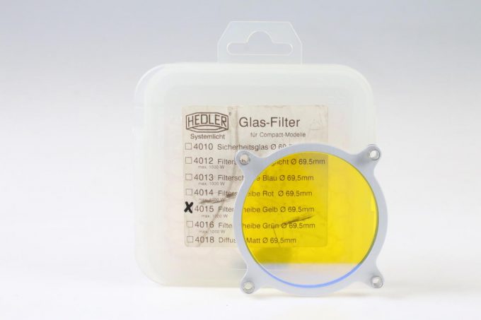 Hedler Glas-Filter für C Modelle - Filterscheibe Gelb 69,5mm