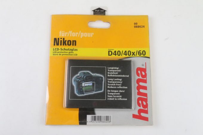 Nikon LCD-Schutzglas für Nikon D40/40x/60