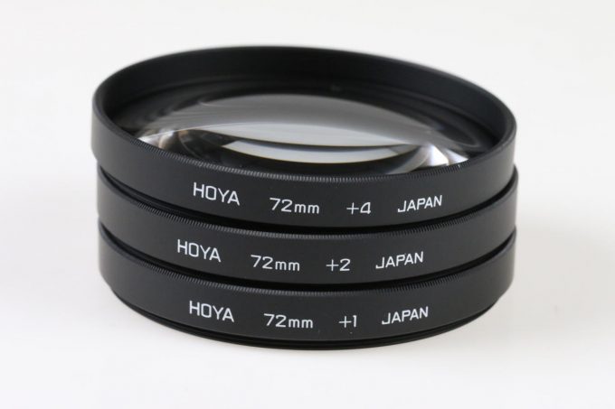 Hoya Close-up Set - 3 Nahlinsen 72mm mit Ledertasche
