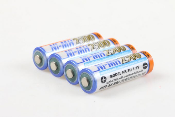 SANYO Rechargeable AA Batterien - 4 Stück