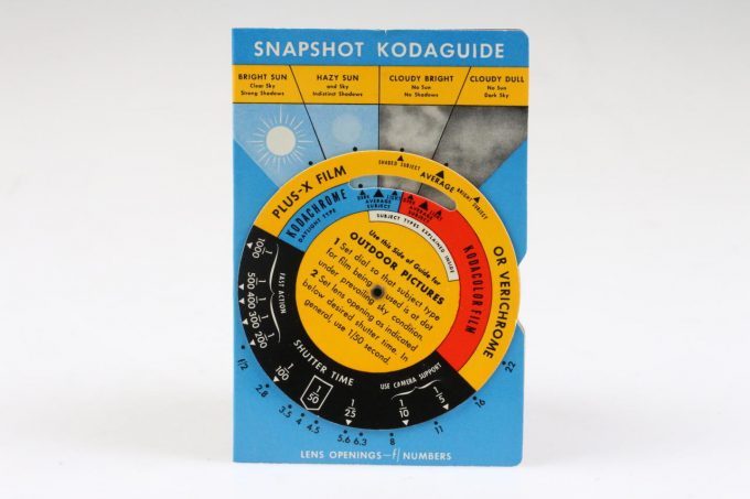 Kodak Snapshot Kodaguides Belichungsrechner