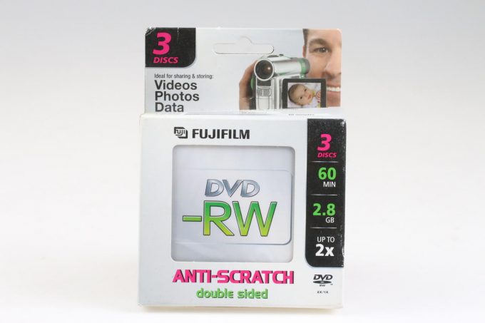 FUJIFILM DVD-RW - 3 CDs