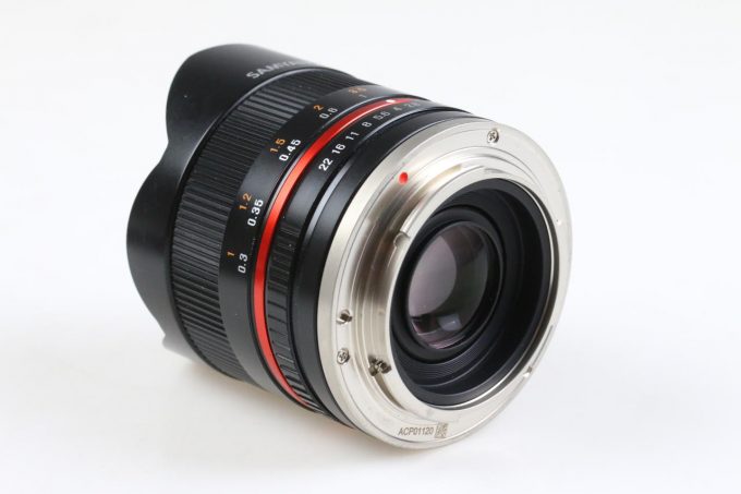 Samyang 8mm f/2,8 UMC Fish Eye II für Canon EF-M - #ACP01120