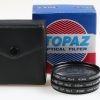 Topaz Nahlinsenset mit Lederetui - 49mm