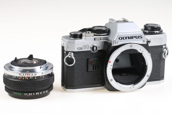 Olympus OM-10 chrome mit Auto-S 50mm f/1,8 - #705906