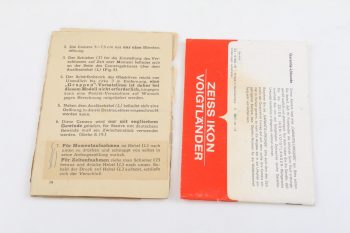 Zeiss Bedienungsanleitungen