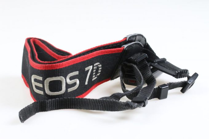 Canon EOS 7D Tragegurt schwarz/rot mit RC-1Fernauslöser