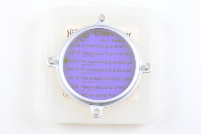 Hedler Glas-Filter für C Modelle - Filterscheibe Blau 69,5mm