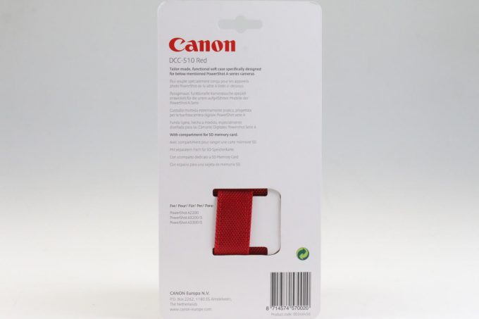 Canon DCC-510 Red Tasche für A3200/A3300IS