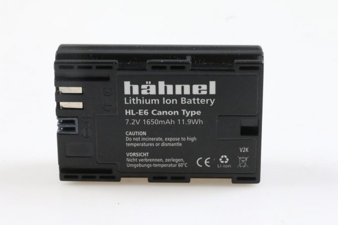 Hähnel Akku HL-E6 Lithium Ionen Batterie für Canon