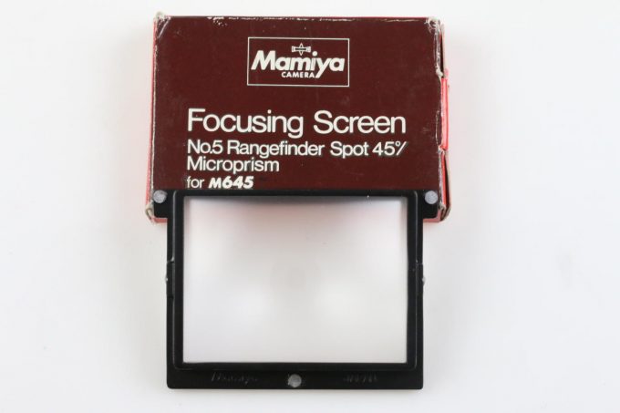 Mamiya Focusing Screen No. 5 Rangfinder Spot 45° - für M645