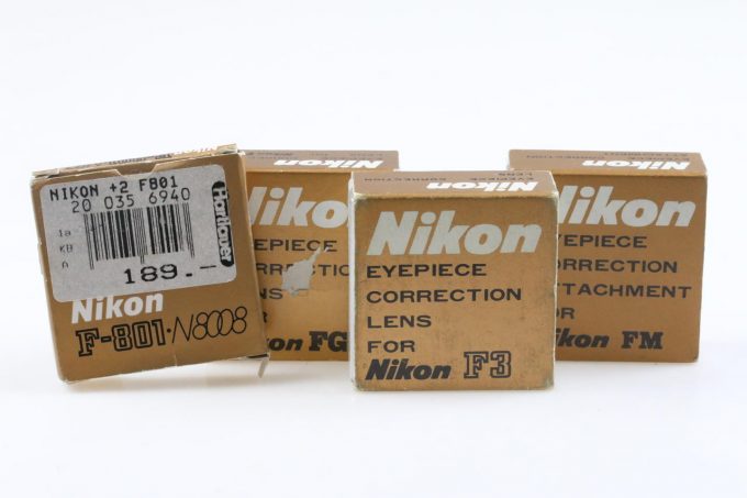 Nikon Okular-Korrekturaufsatz und Okular Schutz - 4 Stück