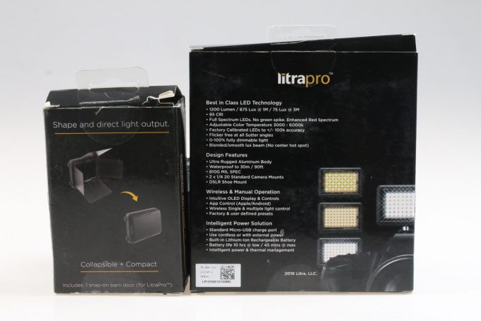 Litra LED-Leuchte LP1200 mit Lichtklappe