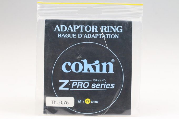 Cokin System Z-Pro Adapter 72mm