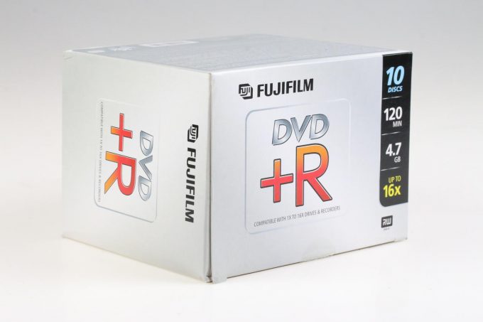 FUJIFILM DVD+R Rohlinge 4,7GB - 10 Stück