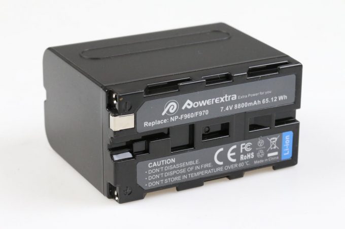 Powerextra - Mini DV Akku Ladegerät + 2 Akkus