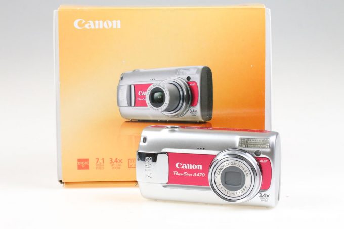 Canon PowerShot A470 Digitalkamera rot - #6636212945