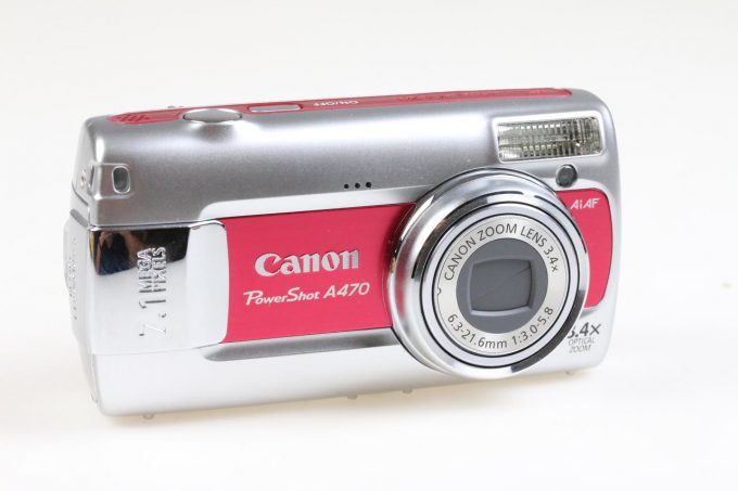 Canon PowerShot A470 Digitalkamera rot - #6636212945