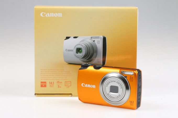 Canon PowerShot A3200 IS Digitalkamera orange - #213020000373