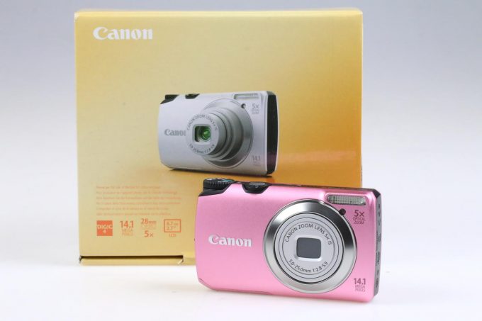 Canon PowerShot A3200 IS Digitalkamera pink - #213020000264