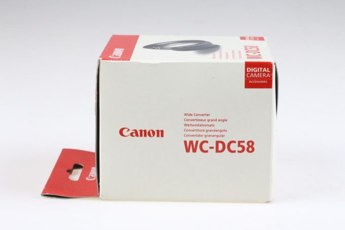 Canon WC-DC58 0,8x Weitwinkelvorsatz