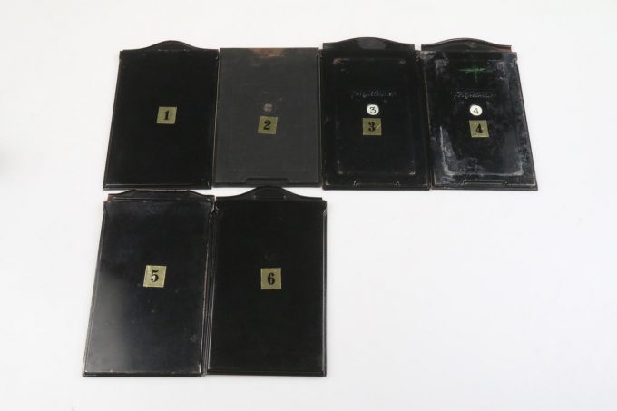 Planfilmkassettenbox mit 6 Kassetten