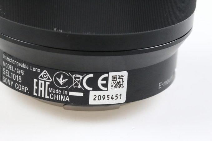 Sony E 10-18mm f/4,0 OSS - #2095451