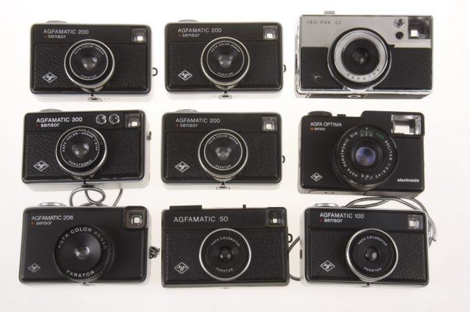 Agfa SUCHERKAMERA SET - 9 Kameras
