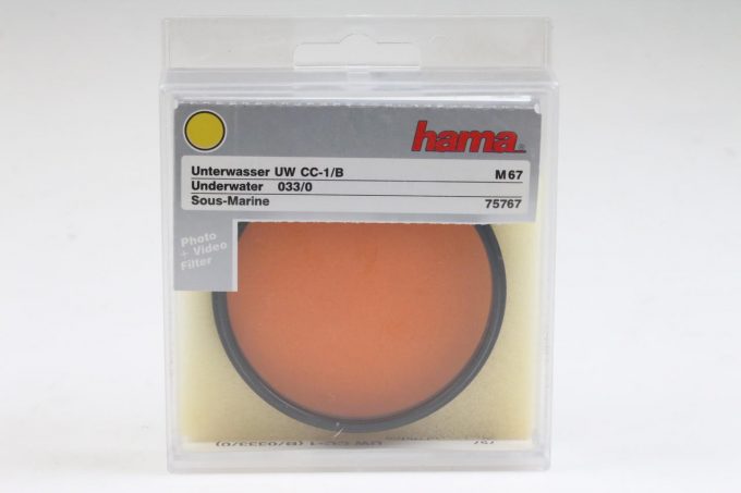 Hama Orangefilter und Unterwasserfilter UW CC-1/B 67mm