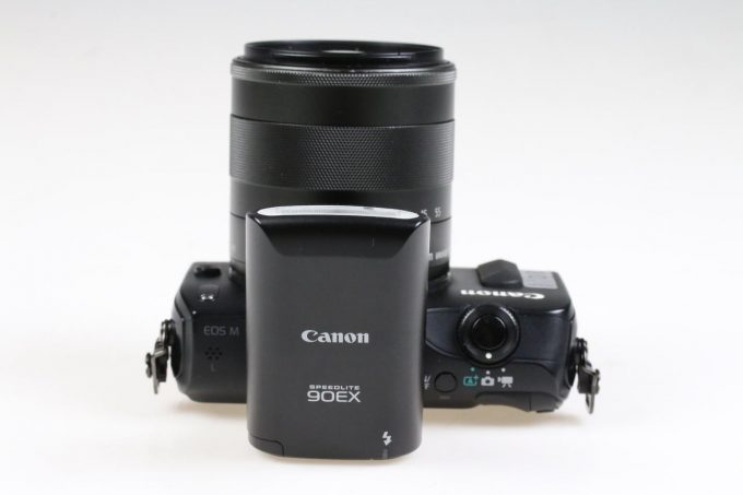 Canon EOS M mit EF-M 18-55mm f/3,5-5,6 IS STM Blitz 90EX - #024052207424