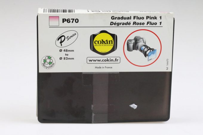 Cokin P670 Gradualfilter Fluo Pink 1