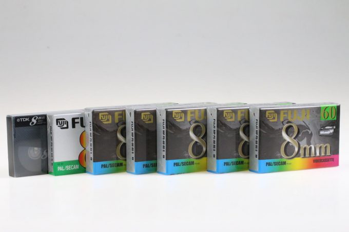 FUJIFILM 8mm Videokassette P5-60/90 - 7 Stück