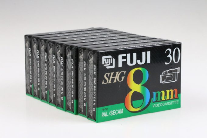 FUJIFILM 8mm Videokassette SHG P5-30 - 8 Stück