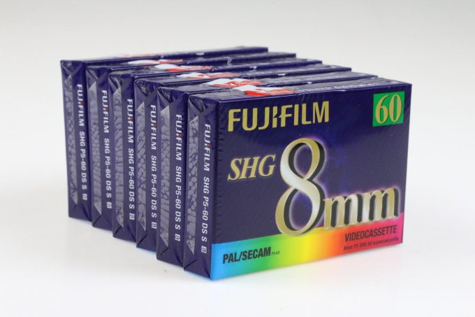 FUJIFILM 8mm Videokassette SHG P5-60 - 6 Stück