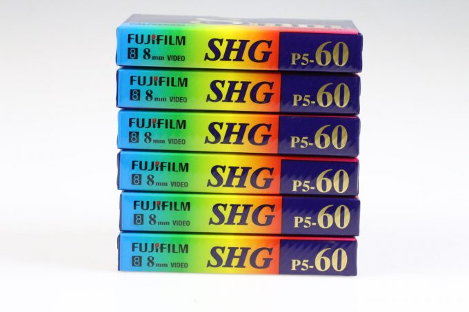 FUJIFILM 8mm Videokassette SHG P5-60 - 6 Stück