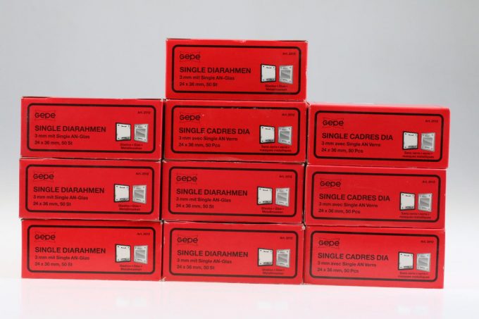 Gepe Diarahmen 2012 3mm AN Glas - 10 Packungen