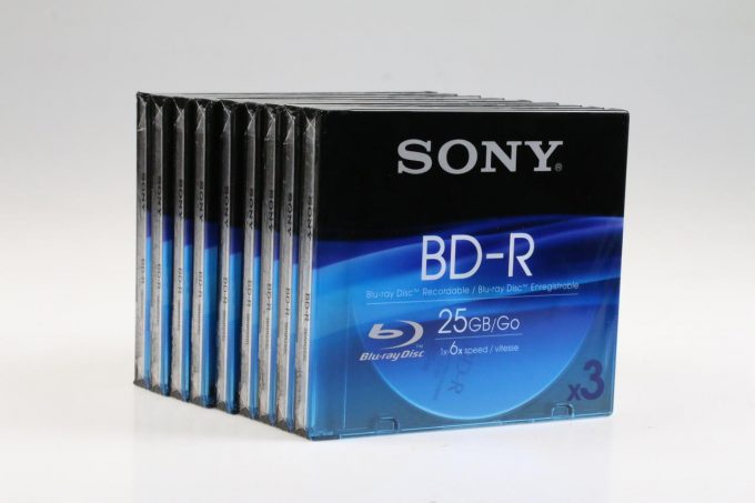 Sony Blue-ray Disc BD-R 3er Pack 25GB - 9 Stück (27)