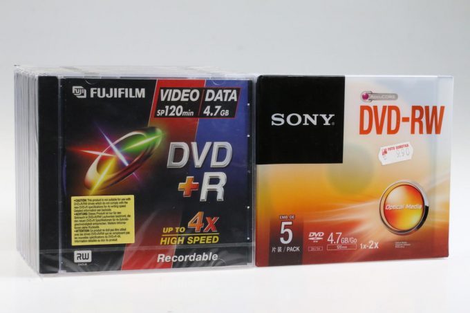 Diverse DVD +R Rohlinge - 15 Stück