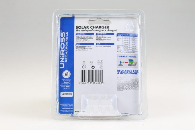 Uniross - Solar Charger für AA / AAA