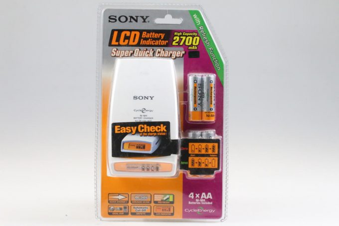 Sony Ladegerät BCG-34HRMF4 für AA-Batterien