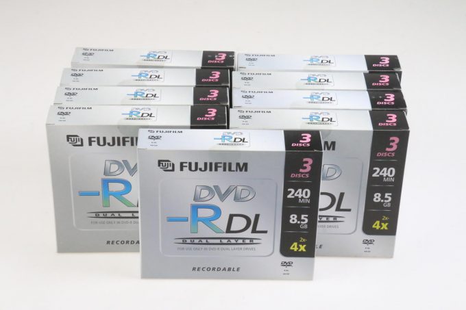 FUJIFILM DVD -RDL 3er - 9 Stück (27DVDs)