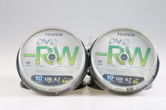 FUJIFILM DVD -RW 10er - 10 Packungen (100DVDs)