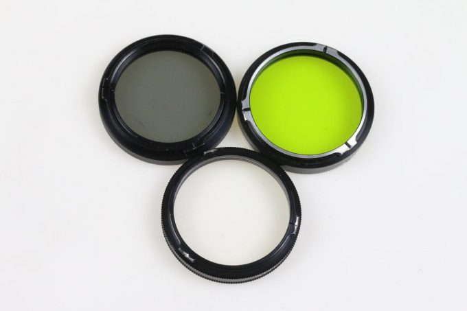 Filtersatz für Yashica Mat 124 UV, Gelbgrün und ND4