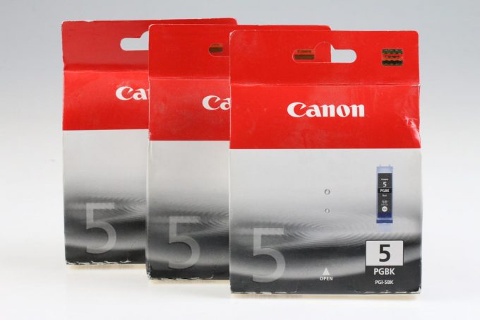 Canon 5 PGBK Druckerpatronen - 3 Stück