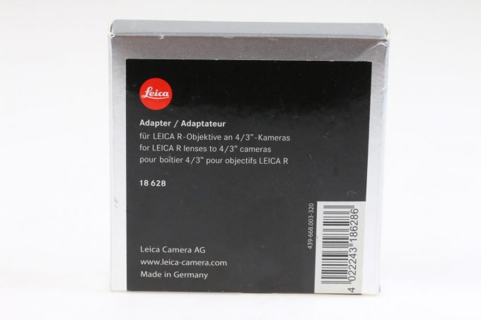 Leica Adapter für R-Objektive am 4/3 Kameras - 18628