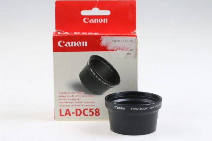 Canon Vorsatzlinsenadapter LA-DC58